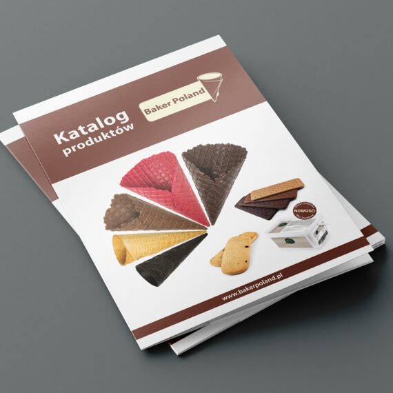 webstoodio | Grafika reklamowa | Katalog- produktów dla producenta rożków do lodów