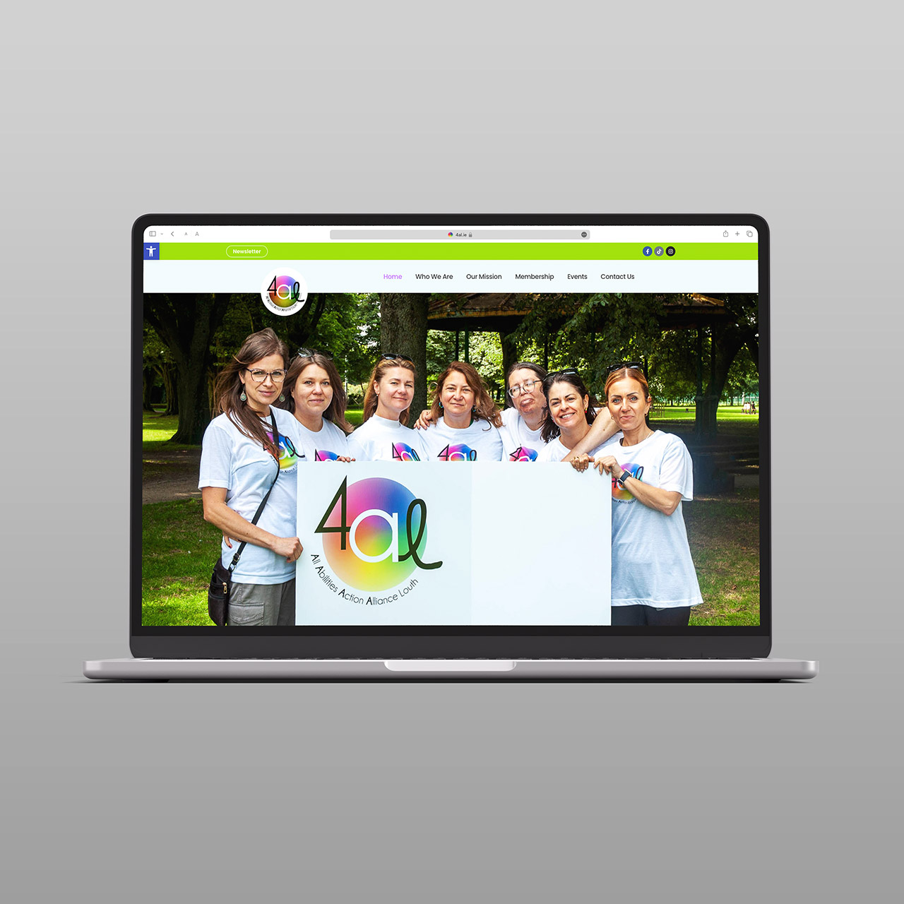 webstoodio | strona internetowa dla All Action Abilities Alliance z Irlandii