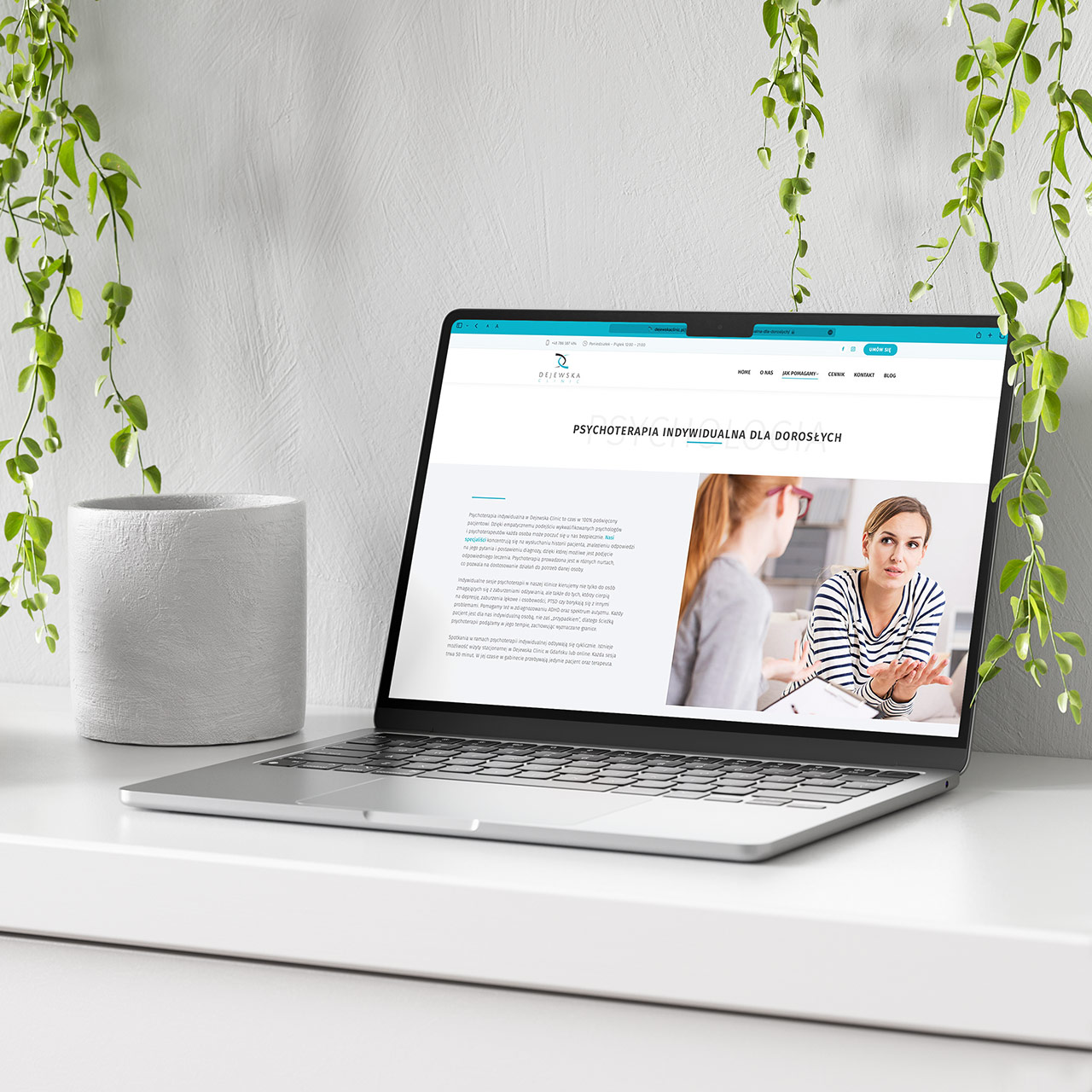 webstoodio | strona www z systemem rejestracji dla kliniki psychologicznej