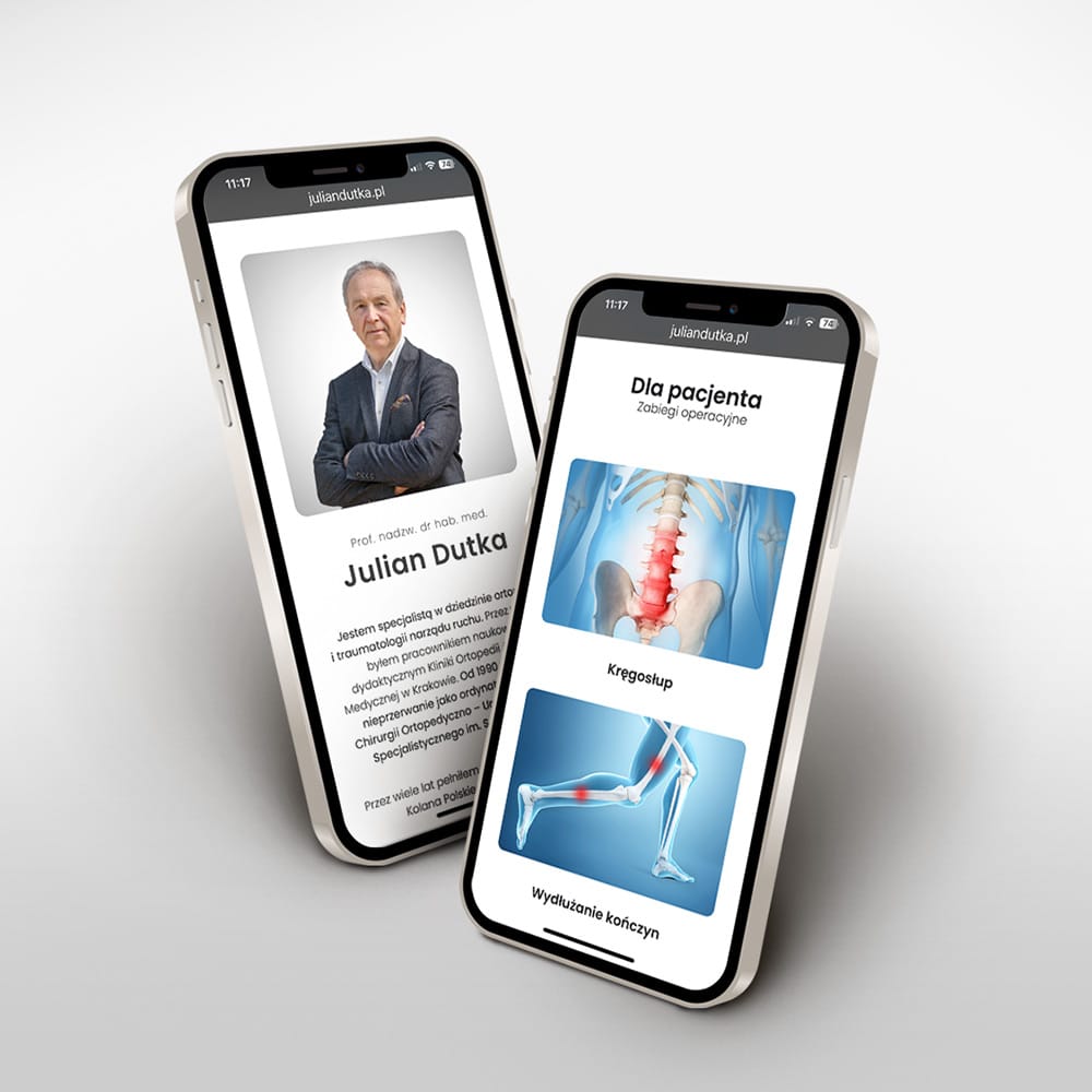 webstoodio | strona www z systemem rejestracji dla kliniki ortopedycznej